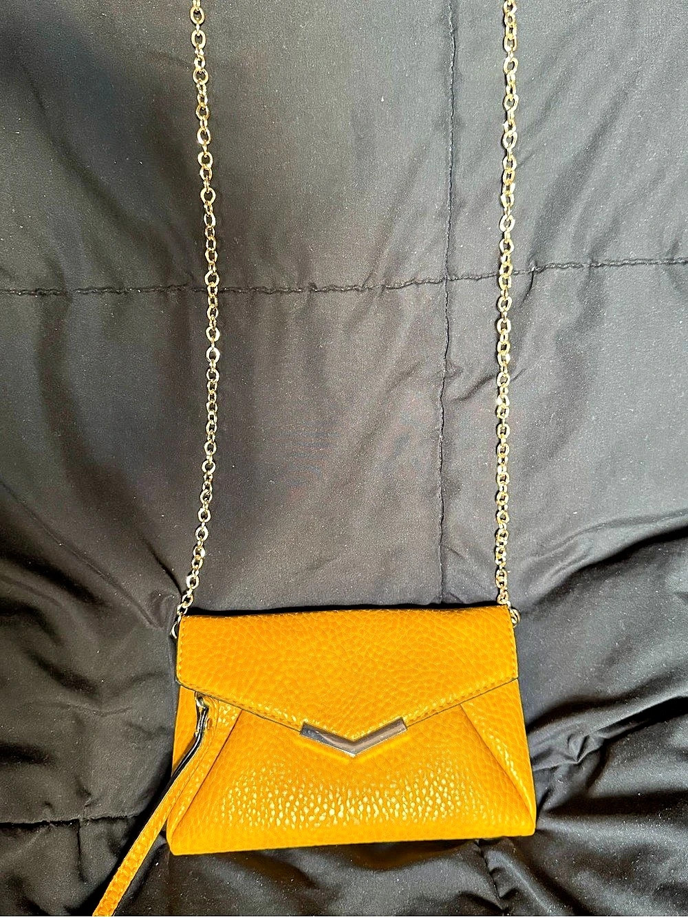 Urban Expressions Yellow Chain Crossbody Bag